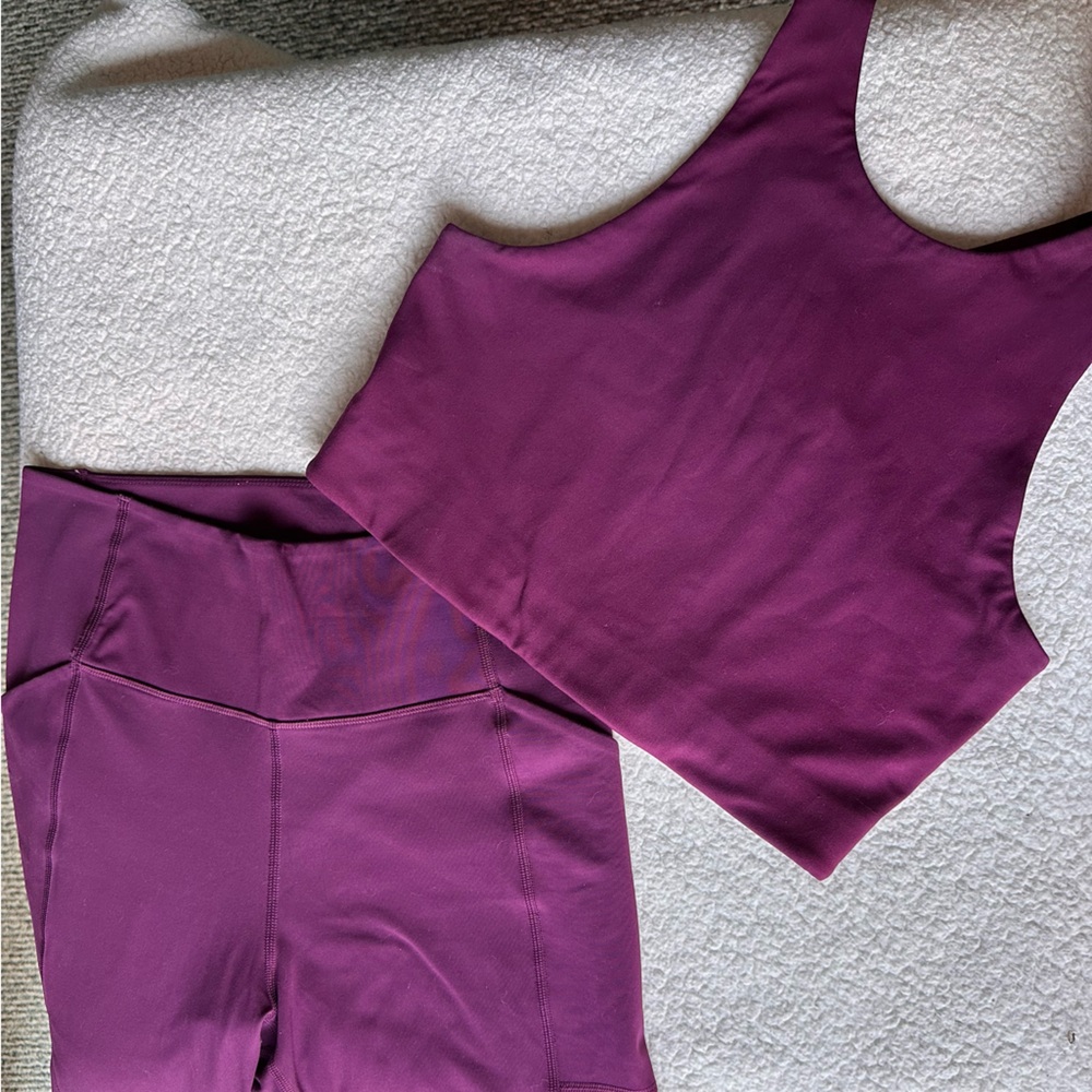 Girlfriend Collective Plum Dylan top
